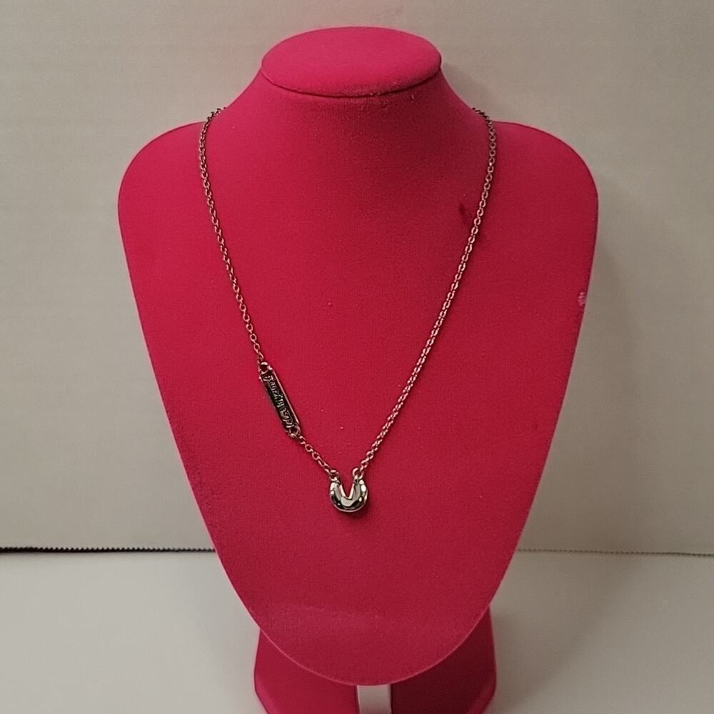 Lia Sophia Fortune Cookie Believe in Yourself Y2K Metallic Feminine 14" Necklace